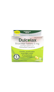Dulcolax, 5mg, 10 tablets - Green Valley Pharmacy Ottawa Canada