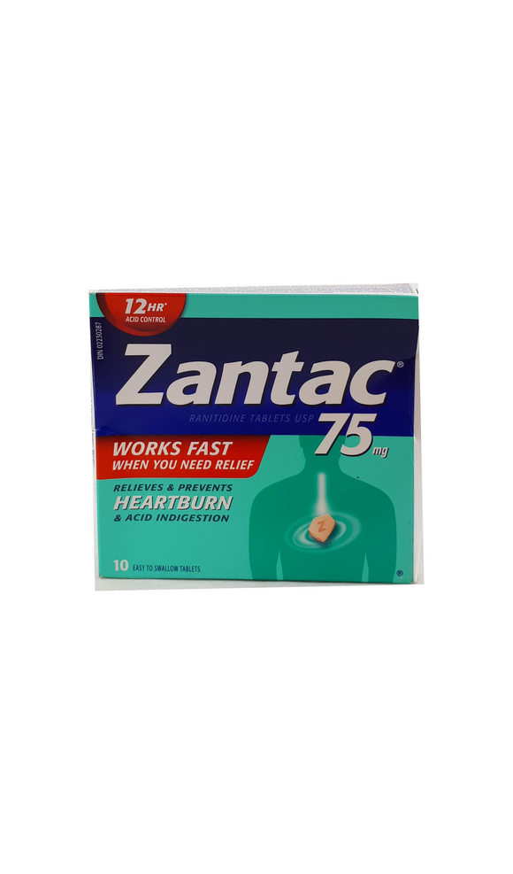 Zantac 75, 10 tablets - Green Valley Pharmacy Ottawa Canada