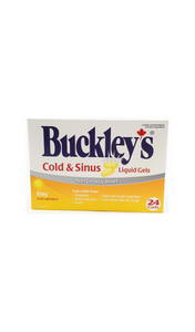 Buckley's Cold & Sinus Day, 24 Gel capsules - Green Valley Pharmacy Ottawa Canada