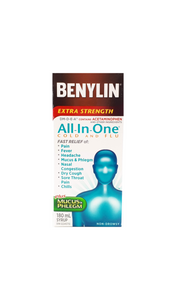 Benylin Extra Strength, All in One Syrup - Green Valley Pharmacy Ottawa Canada