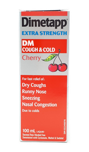 Dimetapp XS Cough & Cold, Cherry, 100 mL - Green Valley Pharmacy Ottawa Canada