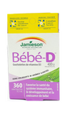 Jamieson Baby-D, 400 IU, Vitamin D3 drops, 360 droplets - Green Valley Pharmacy Ottawa Canada