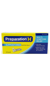 Preparation H Suppositories, 24 Pack - Green Valley Pharmacy Ottawa Canada