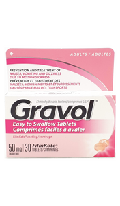 Gravol, 50 mg, 30 tablets - Green Valley Pharmacy Ottawa Canada