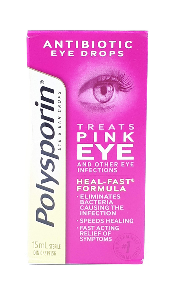 Polysporin, Pink Eye, 15 mL - Green Valley Pharmacy Ottawa Canada