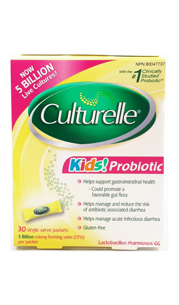 Culturelle, Kids Probiotic, 30 Single Serve Packets - Green Valley Pharmacy Ottawa Canada