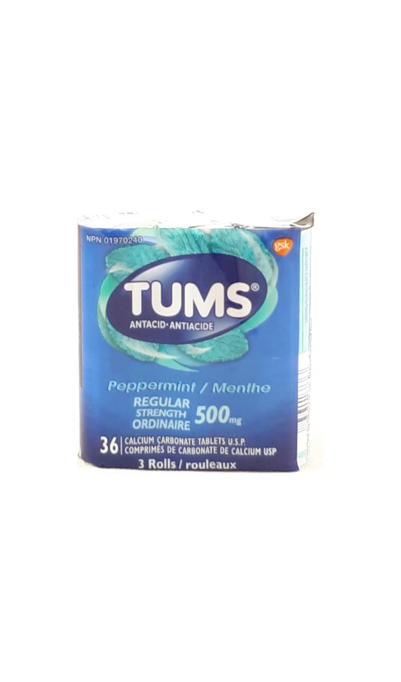 Tums, Peppermint Flavor, 3 Pack - Green Valley Pharmacy Ottawa Canada