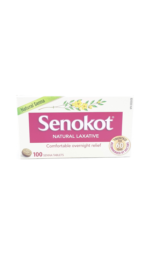 Senokot Natural Laxative, 100 tablets - Green Valley Pharmacy Ottawa Canada