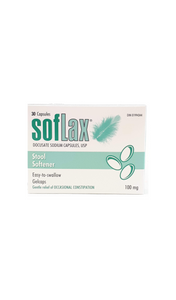 Soflax, 100 mg, 30 capsules - Green Valley Pharmacy Ottawa Canada