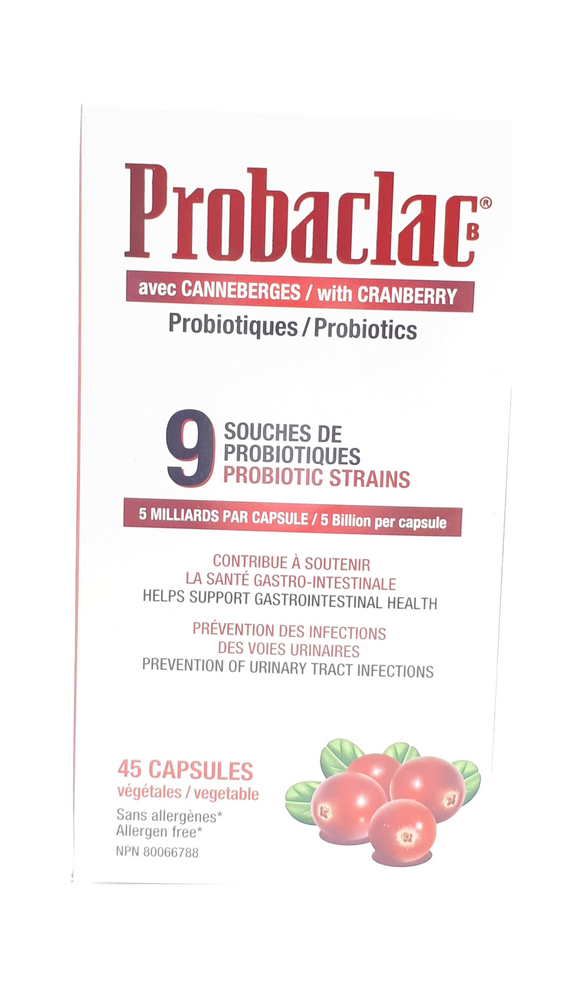 Probaclac with Cranberry, 45 capsules - Green Valley Pharmacy Ottawa Canada