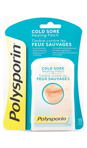 Polysporin Cold Sore, 15 patches - Green Valley Pharmacy Ottawa Canada