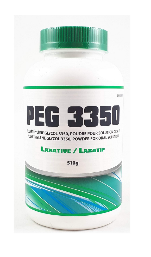 PEG 3350, 510 g - Green Valley Pharmacy Ottawa Canada