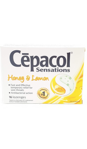 Cepacol Sensations, Honey & Lemon, 16 lozenges - Green Valley Pharmacy Ottawa Canada
