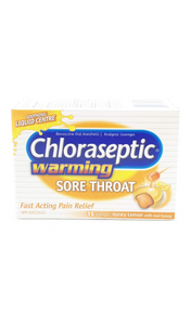Chloraseptic Warming Honey Lemon, 15 Lozenges - Green Valley Pharmacy Ottawa Canada
