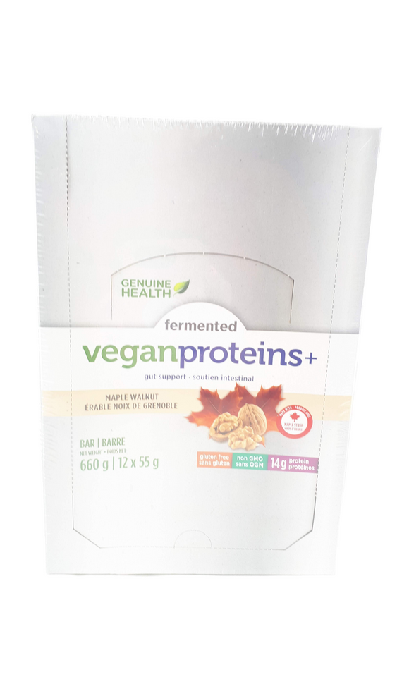 Vegan Protein +, Maple Walnut Bars, 12x55g - Green Valley Pharmacy Ottawa Canada