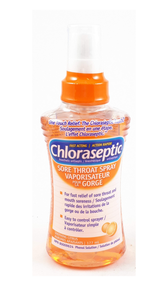 Chloraseptic Throat Spray, Citrus, 177 mL - Green Valley Pharmacy Ottawa Canada
