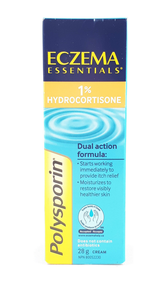 Polysporin Eczema, 1% Hydrocortisone, 28 g - Green Valley Pharmacy Ottawa Canada