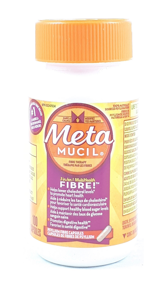 Metamucil, 100 Capsules - Green Valley Pharmacy Ottawa Canada