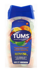 Tums, Assorted Fruit, 100 Tablets - Green Valley Pharmacy Ottawa Canada
