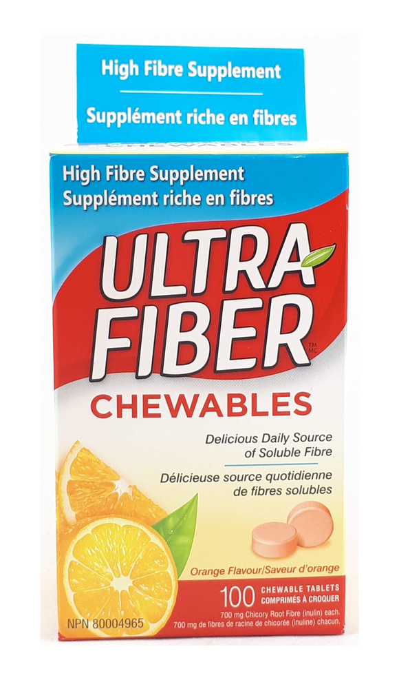 Ultra Fiber Chewables, 100 Tablets - Green Valley Pharmacy Ottawa Canada