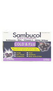 Sambucol, Elderberry, 24 capsules - Green Valley Pharmacy Ottawa Canada