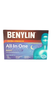 Benylin All In One, 24 Caplets - Green Valley Pharmacy Ottawa Canada