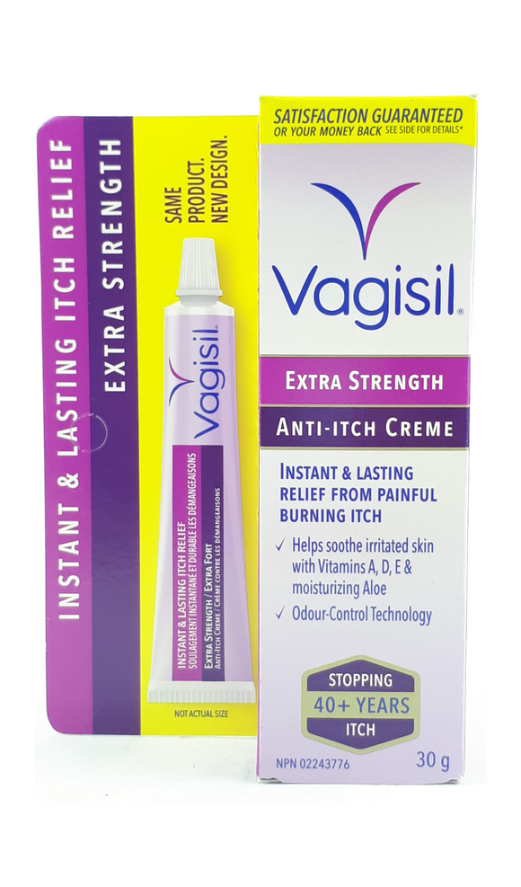 Vagisil Extra Strength Anti-Itch Cream, 30 g - Green Valley Pharmacy Ottawa Canada