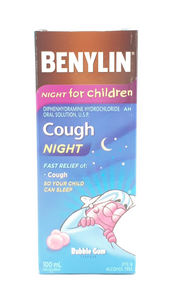Benylin Cough Nighttime For Children, 100 mL - Green Valley Pharmacy Ottawa Canada