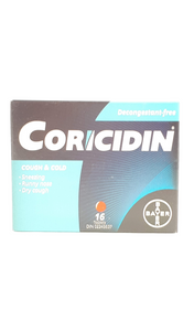 Coricidin Cough & Cold, 16 Tablets - Green Valley Pharmacy Ottawa Canada