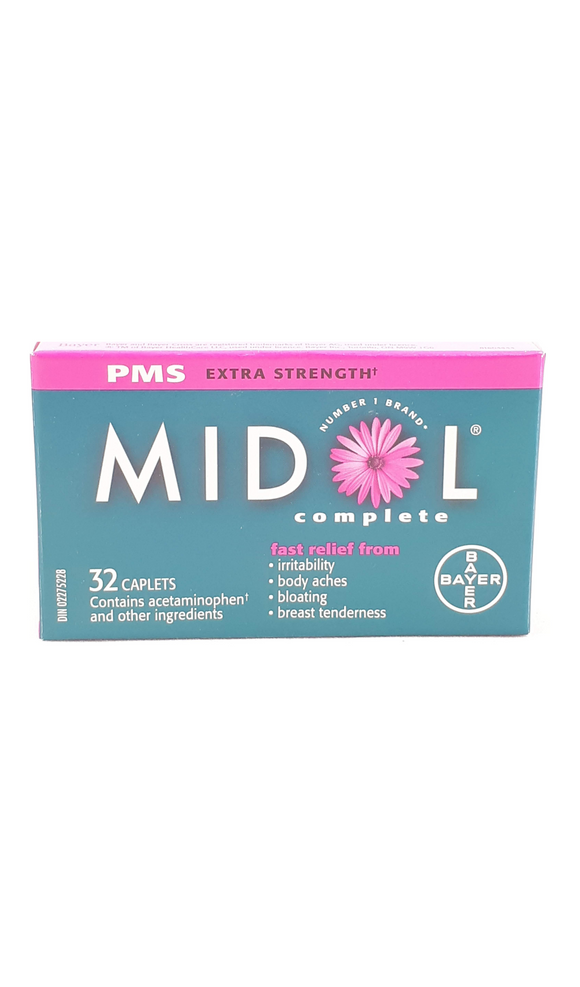 Midol PMS Extra Strength, 32 Caplets - Green Valley Pharmacy Ottawa Canada