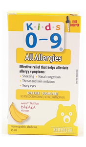 Kids 0-9, Allergies, Banana Flavor, 25 mL - Green Valley Pharmacy Ottawa Canada