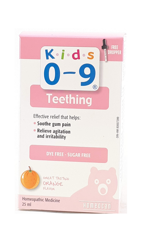 Kids 0-9, Teething, Orange Flavor, 25mL - Green Valley Pharmacy Ottawa Canada