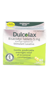 Dulcolax, 5mg, 60 Tablets - Green Valley Pharmacy Ottawa Canada