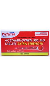 Acetaminophen Extra Strength, 100 Tablets - Green Valley Pharmacy Ottawa Canada