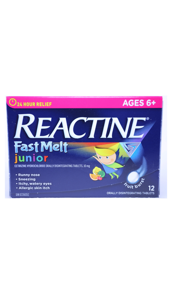 Reactine Junior Melts Ages 6 + - Green Valley Pharmacy Ottawa Canada