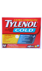 Tylenol Cold Day & Night, 10 Tablets - Green Valley Pharmacy Ottawa Canada