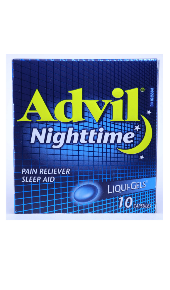 Advil Nighttime, 10 Capsules - Green Valley Pharmacy Ottawa Canada