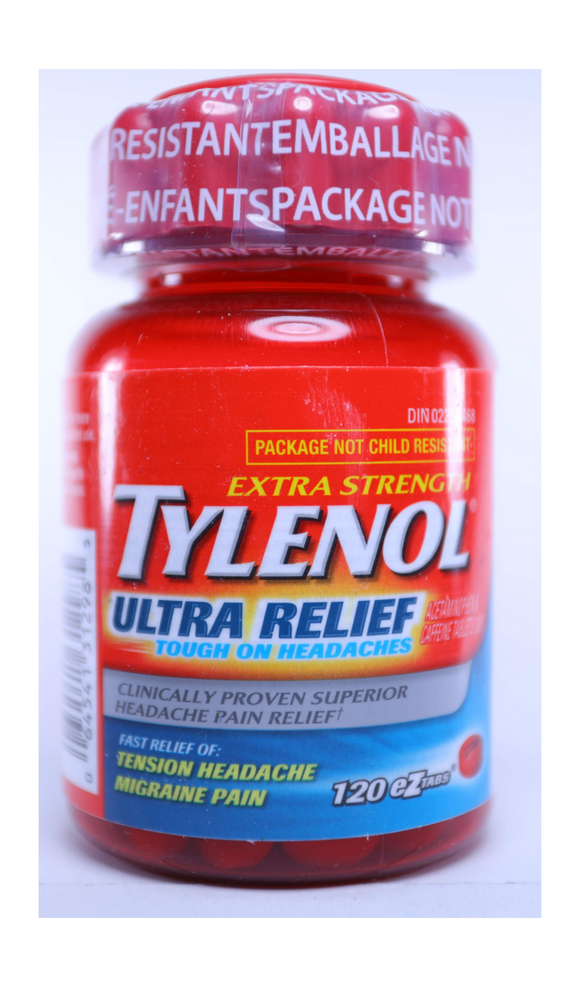 Tylenol Ultra Relief, 120 Tablets - Green Valley Pharmacy Ottawa Canada