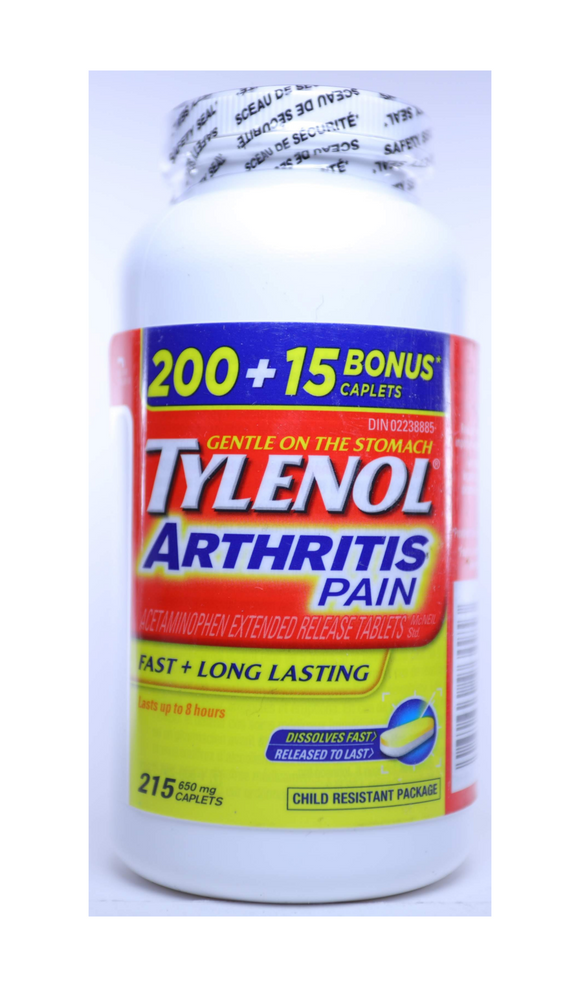 Tylenol Arthritis Pain, 215 Caplets - Green Valley Pharmacy Ottawa Canada