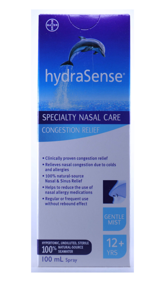 HydraSense Congestion Relief, Gentle Mist, 100 mL - Green Valley Pharmacy Ottawa Canada