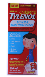 Tylenol Children's Liquid, Cherry Flavor, Ages 2 - 5, 100 mL - Green Valley Pharmacy Ottawa Canada