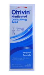 Otrivin Nasal Spray, 20 mL - Green Valley Pharmacy Ottawa Canada