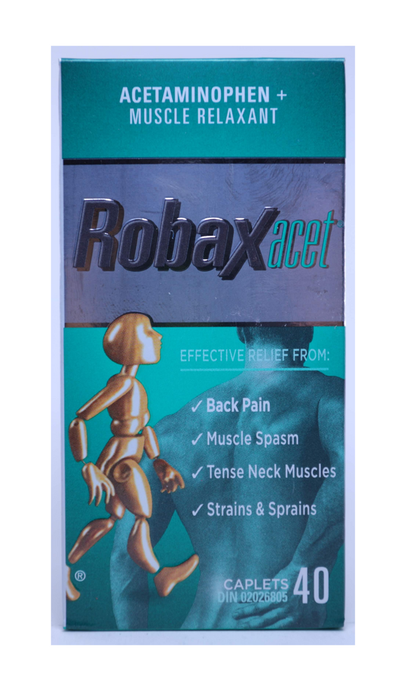 Robaxacet, 40 Caplets - Green Valley Pharmacy Ottawa Canada