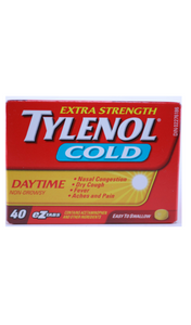 Tylenol Cold Daytime, 40 Tablets - Green Valley Pharmacy Ottawa Canada
