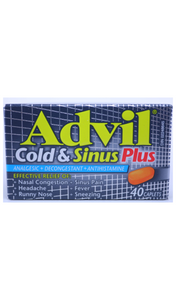 Advil Cold & Sinus Plus, 40 Caplets - Green Valley Pharmacy Ottawa Canada