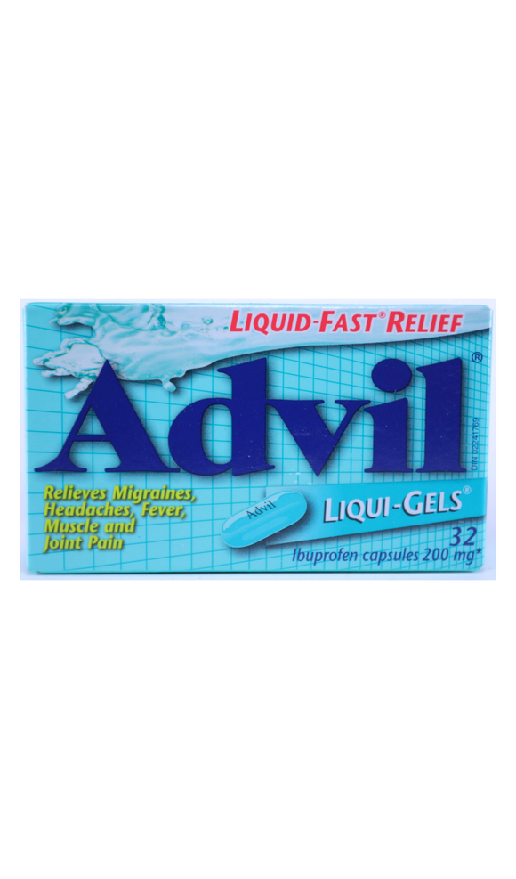 Advil, 200 mg, 32 Capsules - Green Valley Pharmacy Ottawa Canada