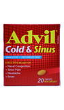 Advil Cold & Sinus, 20 Caplets - Green Valley Pharmacy Ottawa Canada