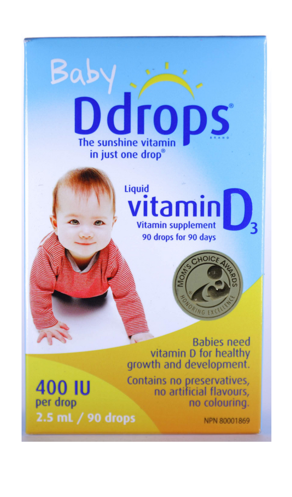 Ddrops, Baby, 90 Drops - Green Valley Pharmacy Ottawa Canada
