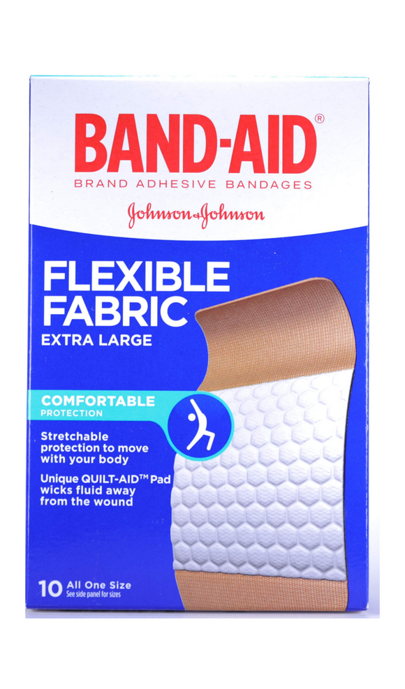 Band-Aid Flexible Fabric, 10 Bandages - Green Valley Pharmacy Ottawa Canada