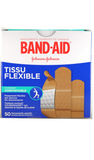 Band-Aid Flexible Fabric, 50 Assorted Sizes - Green Valley Pharmacy Ottawa Canada